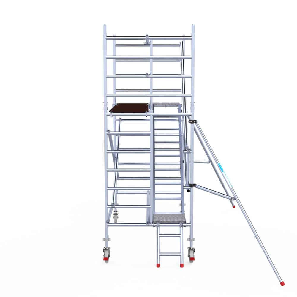 Professionele aluminium trappentoren 1.35x2.50x4.20m werkhoogte - Afbeelding 2