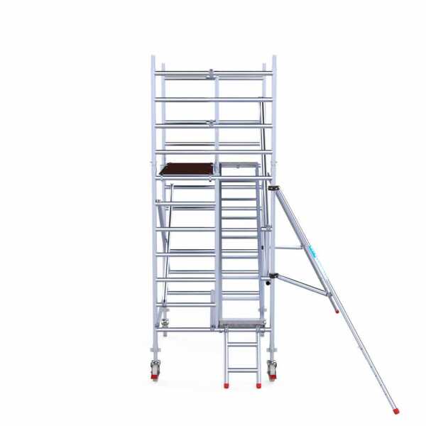 Professionele aluminium trappentoren 1.35x1.90x4.20m werkhoogte