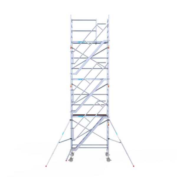 Professionele aluminium trappentoren 1.35x1.90x8.20m werkhoogte