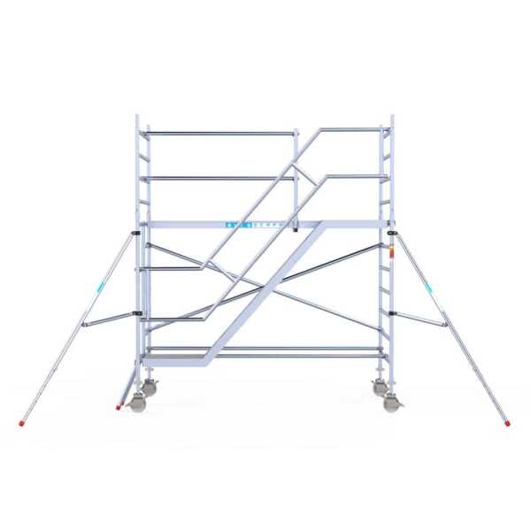 Pro. alu trappentoren carbondeck 1.35x3.05x4.20m werkhoogte