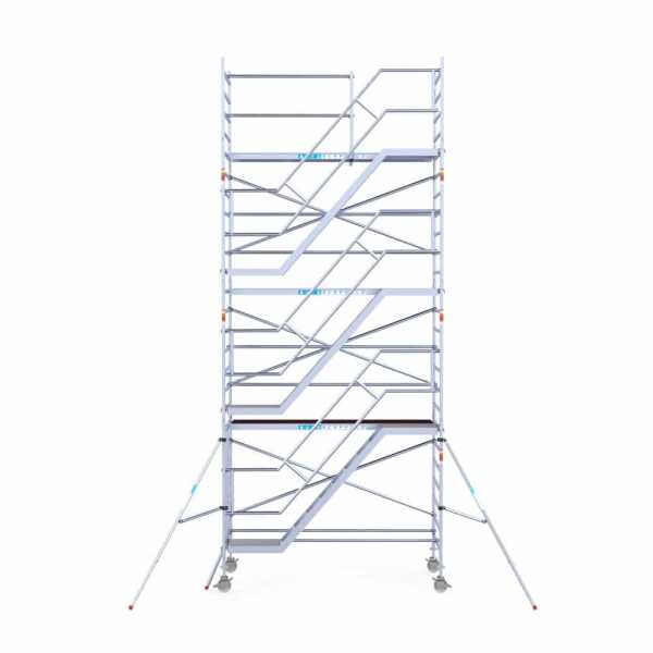 Pro. alu trappentoren carbondeck 1.35x3.05x8.20m werkhoogte