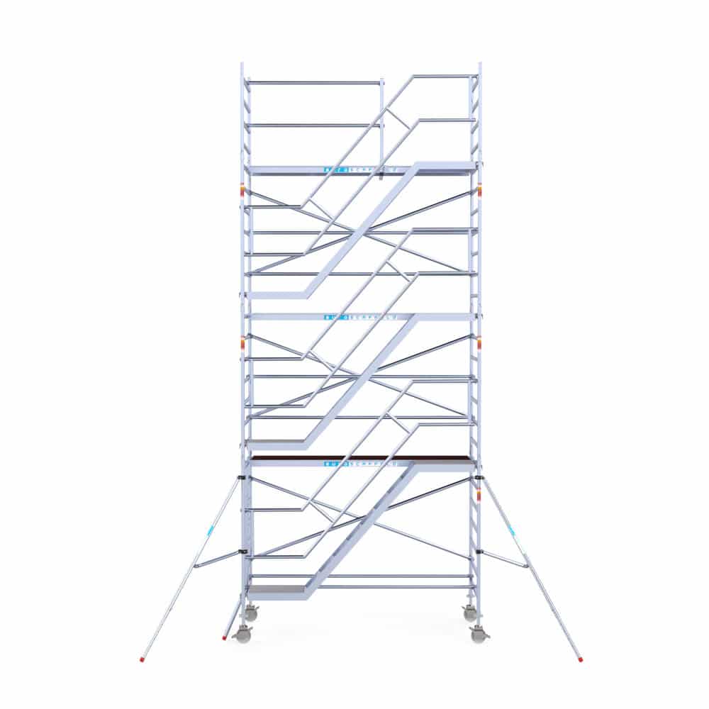 Pro. alu trappentoren carbondeck 1.35x3.05x8.20m werkhoogte - Afbeelding 3