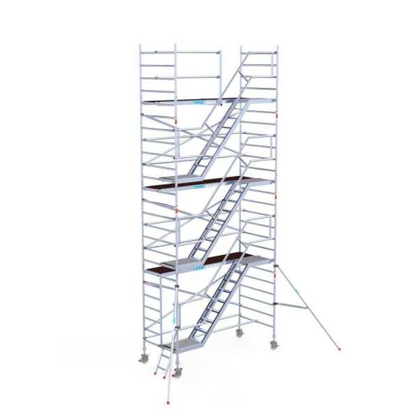 Pro. alu trappentoren carbondeck 1.35x3.05x8.20m werkhoogte
