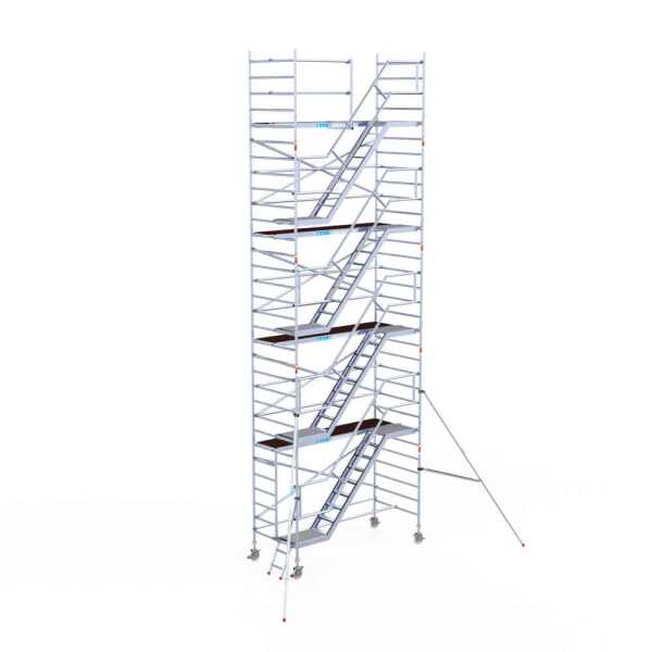 Pro. alu trappentoren carbondeck 1.35x3.05x10.20m werkhoogte