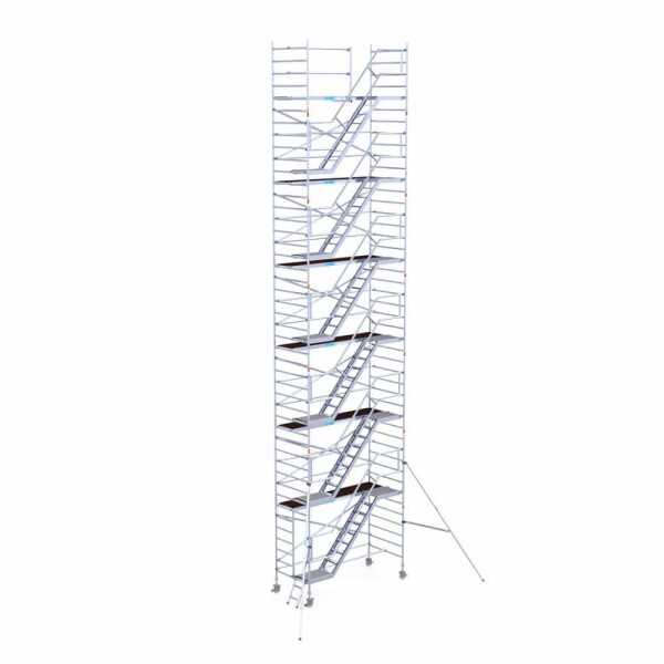Professionele aluminium trappentoren 1.35x3.05x14.20m werkhoogte