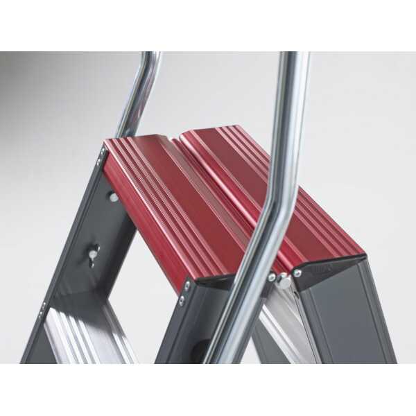 Altrex dubbele trapladder Falco 2x3 treden met steunbeugel