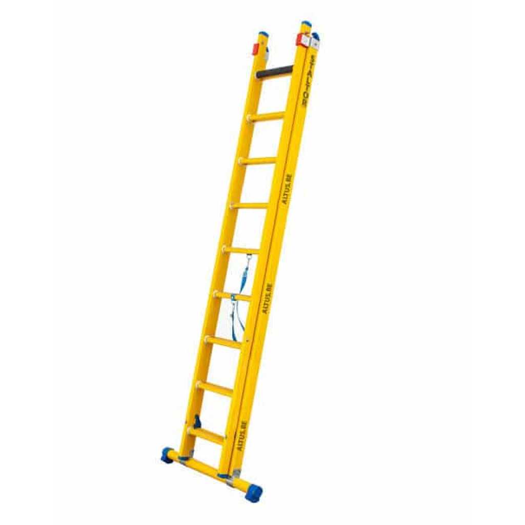 2-delige glasvezel omvormladder 2x9 sporten met stabilisatiebalk