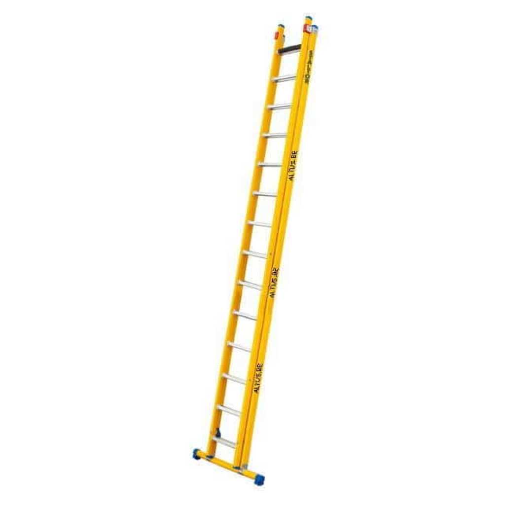 2-delige glasvezel opsteekladder 2x14 alu sporten