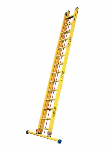 2-delige glasvezel touwschuifladder 2x14 sporten