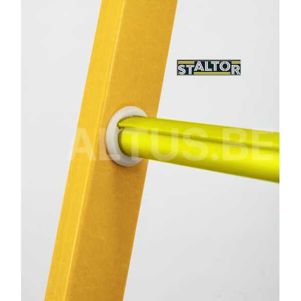 2-delige glasvezel touwschuifladder 2x14 sporten