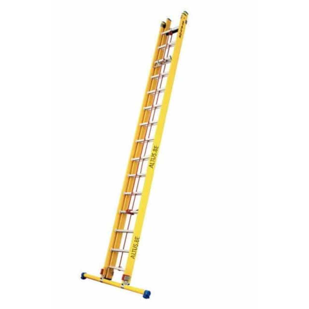 2-delige glasvezel touwschuifladder 2x15 alu sporten
