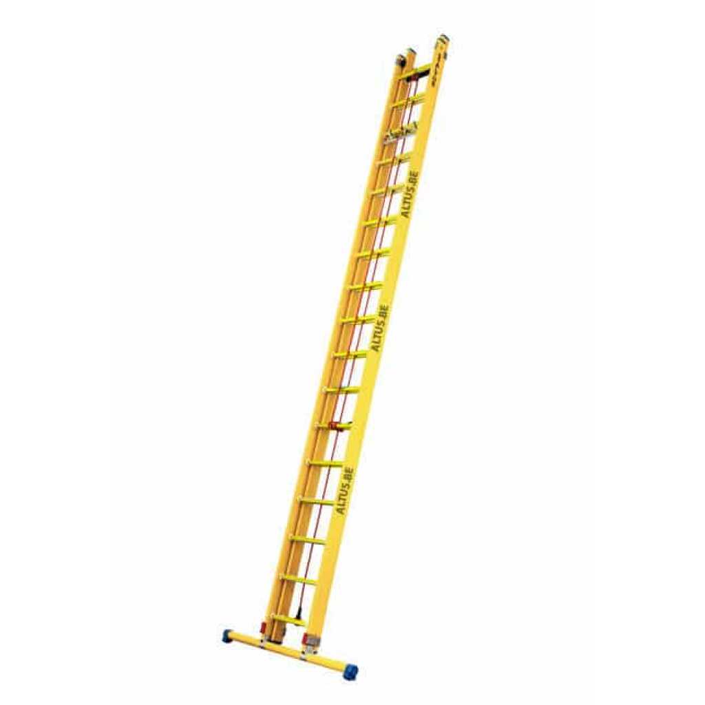 2-delige glasvezel touwschuifladder 2x17 sporten