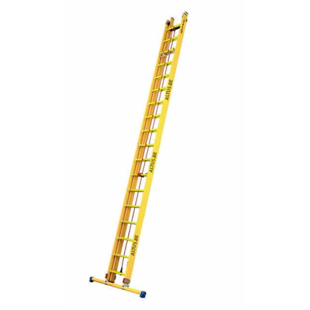 2-delige glasvezel touwschuifladder 2x18 sporten