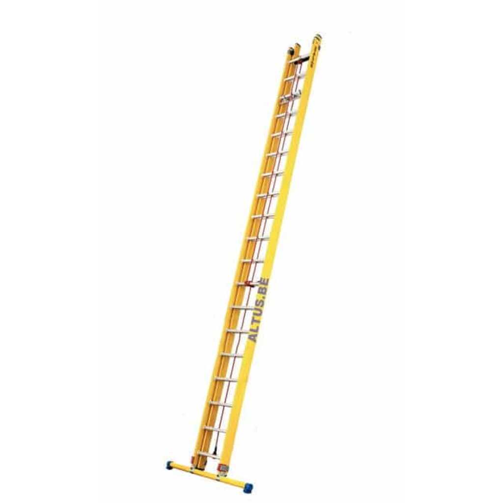 2-delige glasvezel touwschuifladder 2x19 alu sporten