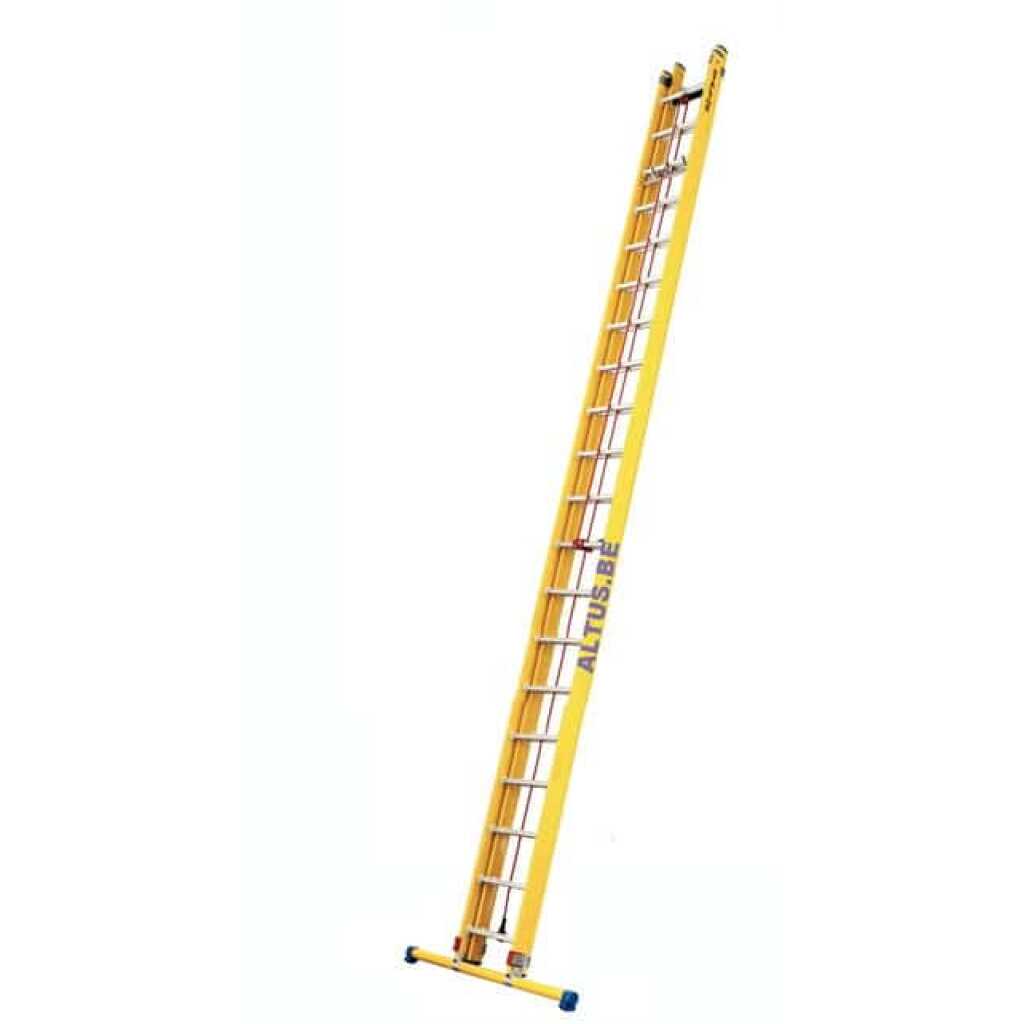 2-delige glasvezel touwschuifladder 2x20 alu sporten