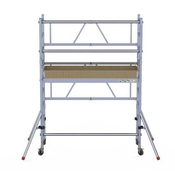 PRO vouwsteiger 6+3 – 75×190 – werkhoogte 3,80m – Houten platform - Conform NEN/NBN-EN 1004-3:2020