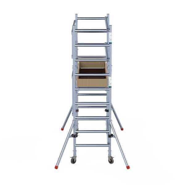 PRO vouwsteiger 6+3 – 75×190 – werkhoogte 3,80m – Houten platform - Conform NEN/NBN-EN 1004-3:2020