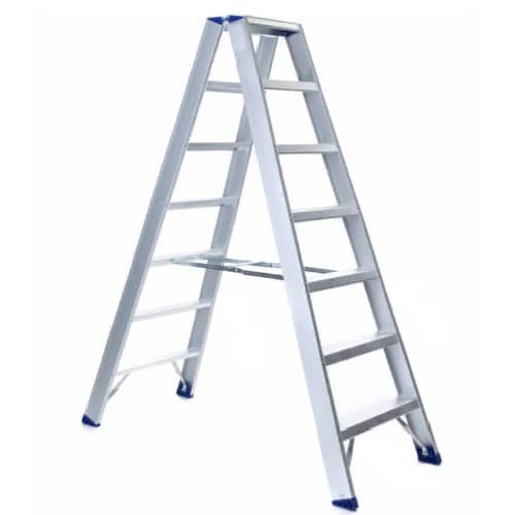 dubbele trapladder 2x7 treden
