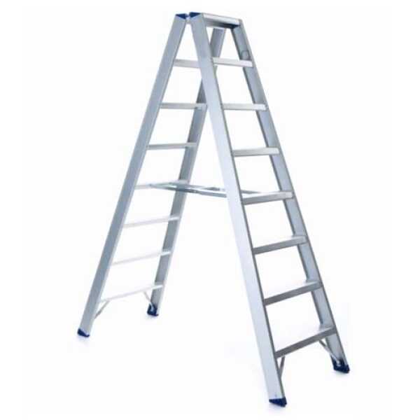 dubbele trapladder 2x8 treden