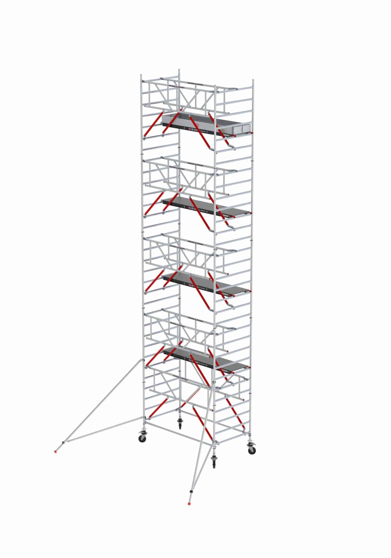 Rolsteiger RS TOWER 52-S Safe-Quick® Guardrail - Gevelvrij - werkhoogte 10,20m - 1,35x1,85 - Hout