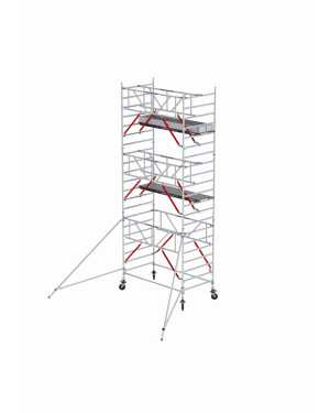 Rolsteiger RS TOWER 52-S Safe-Quick® Guardrail - Gevelvrij - werkhoogte 7,20m - 1,35x1,85 - Fiber-Deck®