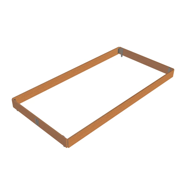 PRO IND. ASC Kantplankset hout 135x305 compleet incl. houders