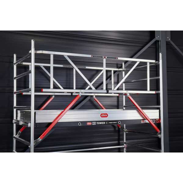 Rolsteiger RS TOWER 52-S Safe-Quick® Guardrail - Gevelvrij - 1,35x3,05 - werkhoogte 14,20m - Fiber-Deck®
