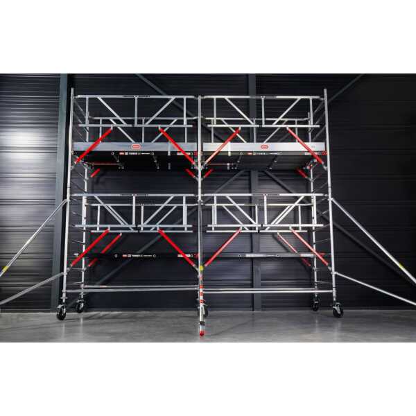 Rolsteiger RS TOWER 52-S Safe-Quick® Guardrail - Gevelvrij - 1,35x3,05 - werkhoogte 14,20m - Fiber-Deck®