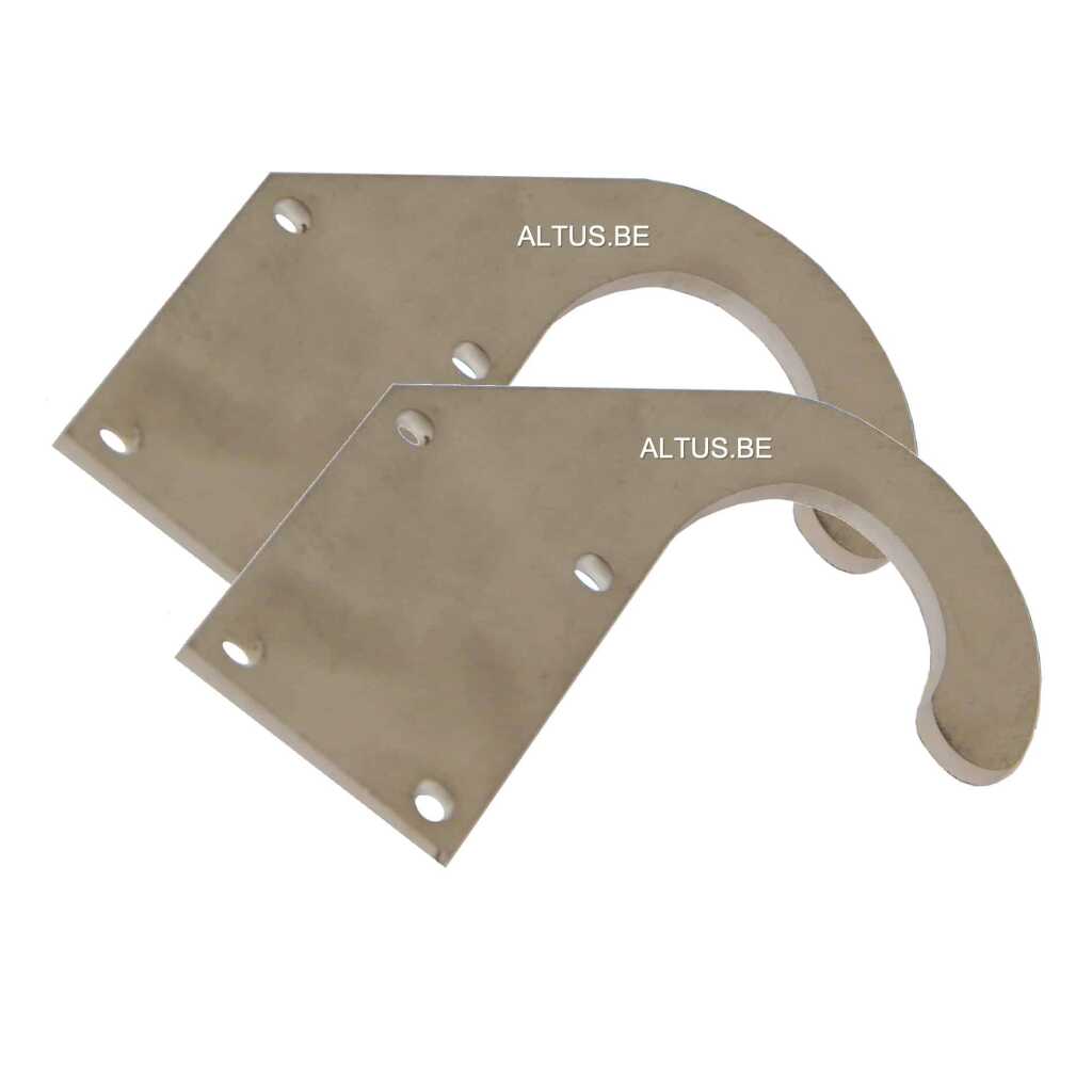 Staltor set haken RVS voor wandsteun 38mm