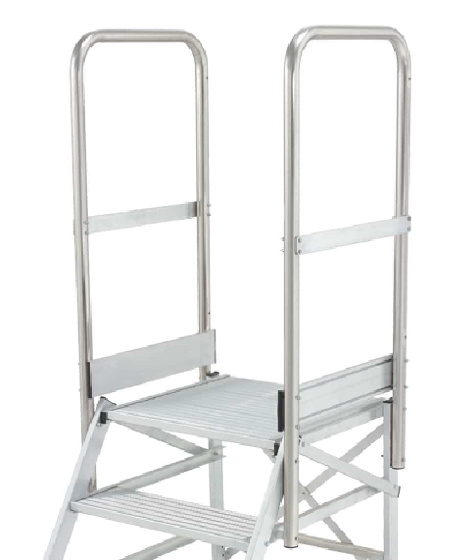 Bordestrap podium zijdelingse leuning