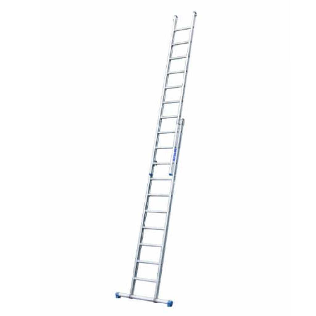 Solide 2-delige reformladder 2x10 sporten rechte voet met stabilisatiebalk