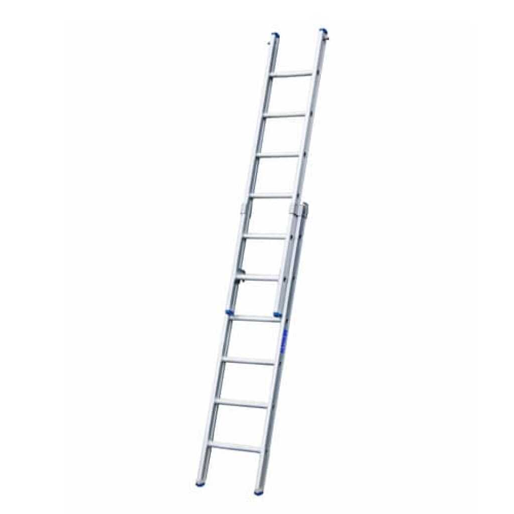Solide 2-delige reformladder 2x6 sporten rechte voet