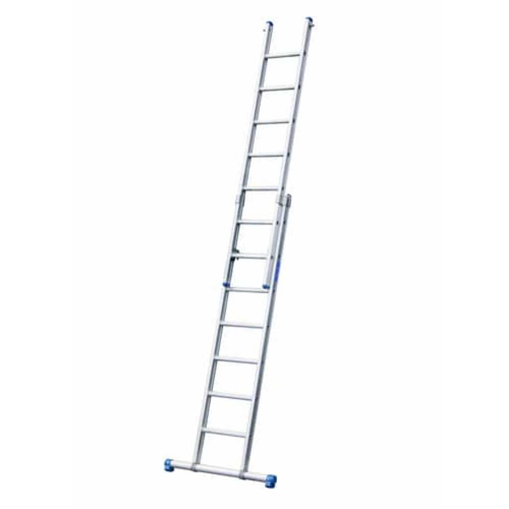 Solide 2-delige reformladder 2x7 sporten rechte voet met stabilisatiebalk