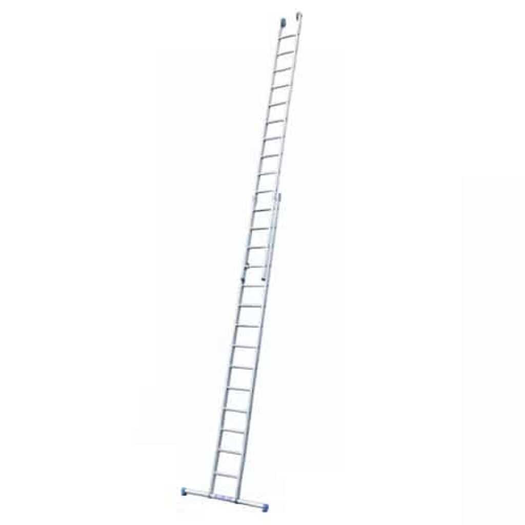 Solide 2-delige reformladder 2×14 sporten rechte voet met stabilisatiebalk