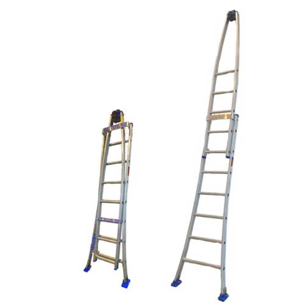 Solide 2-delige ruitenwasserladder 2x7 sporten