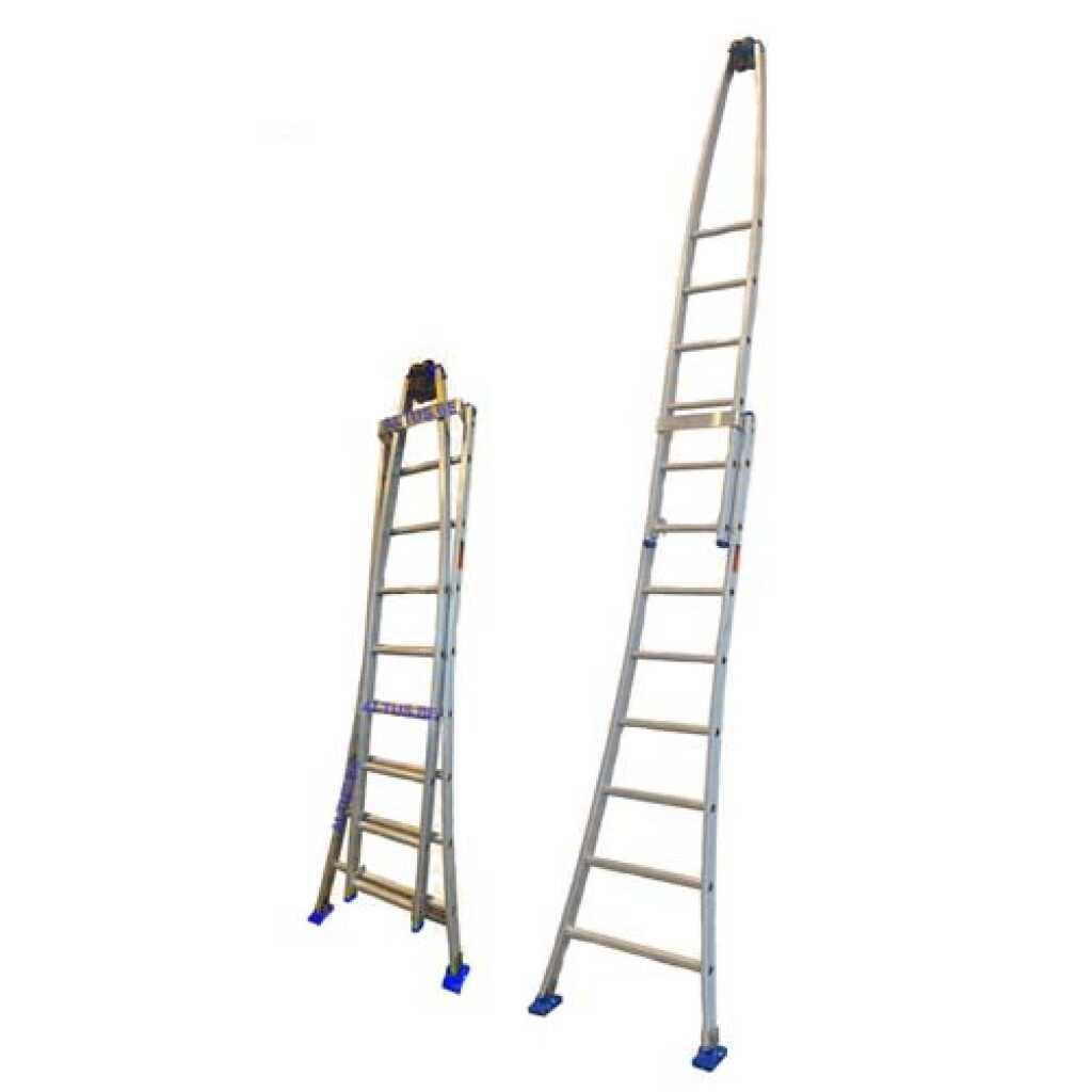 Solide 2-delige ruitenwasserladder 2x8 sporten