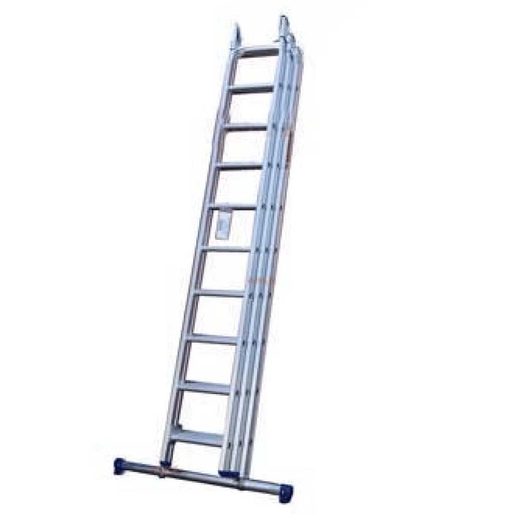 Solide 3-delige omvormladder 3×9 sporten D09rb