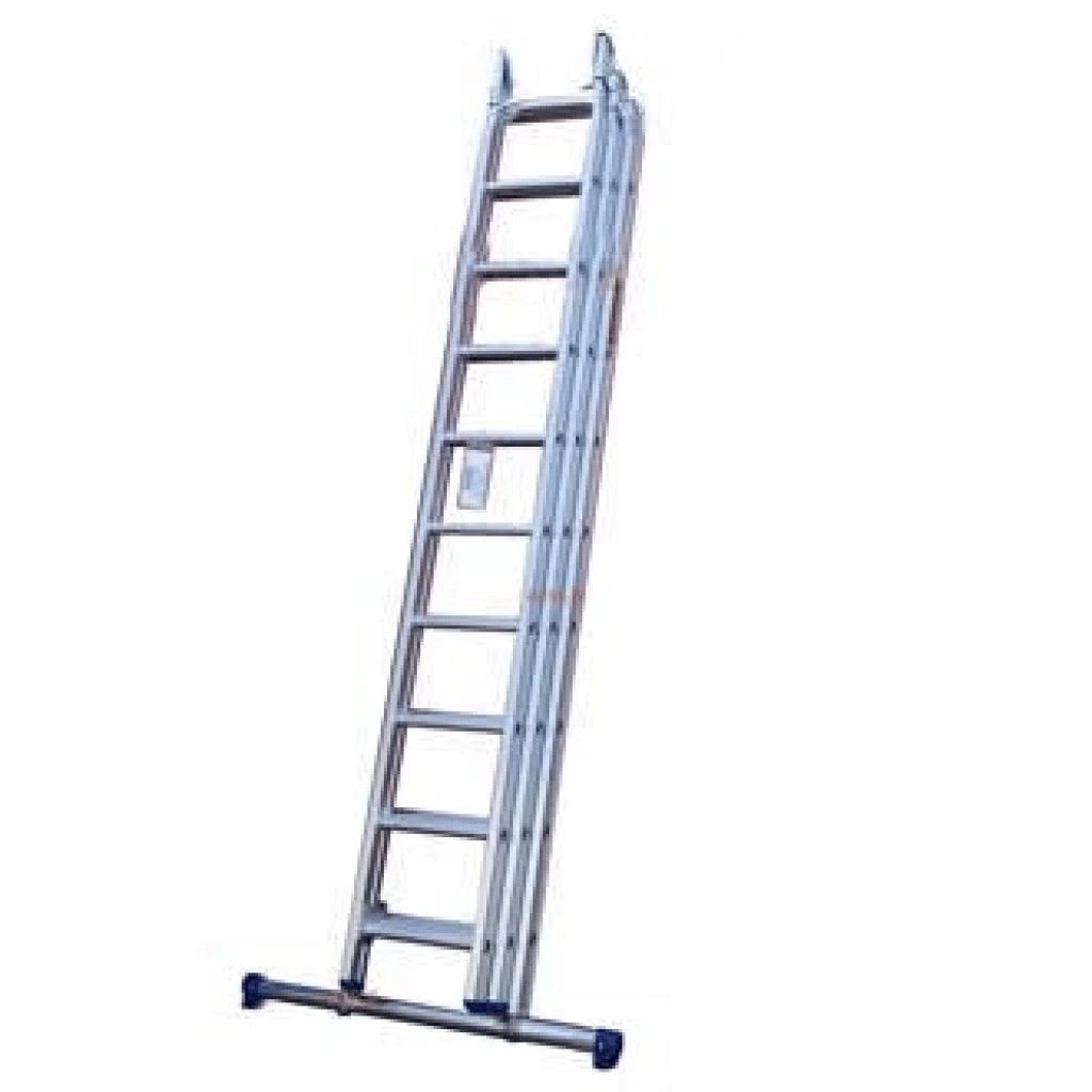 Solide 3-delige omvormladder 3×9 sporten D09rb