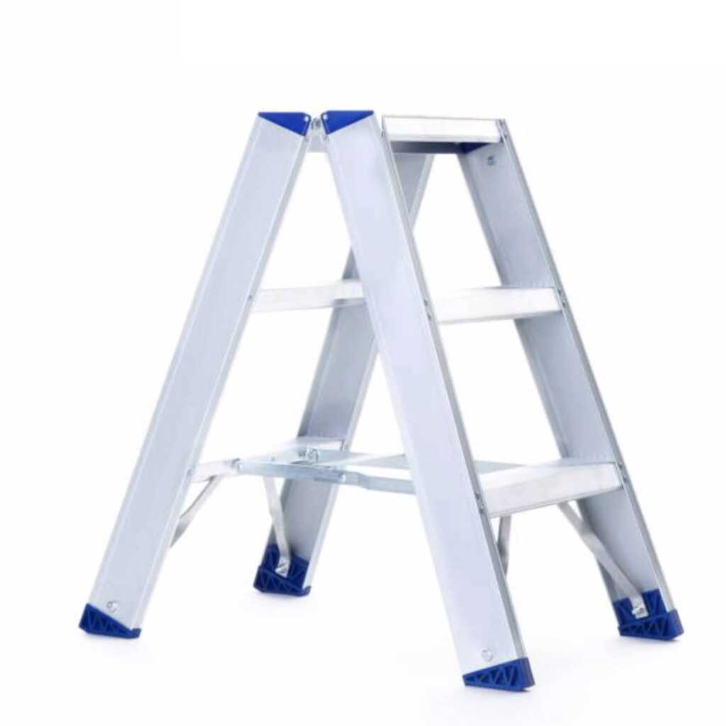 dubbele trapladder 2x3 treden