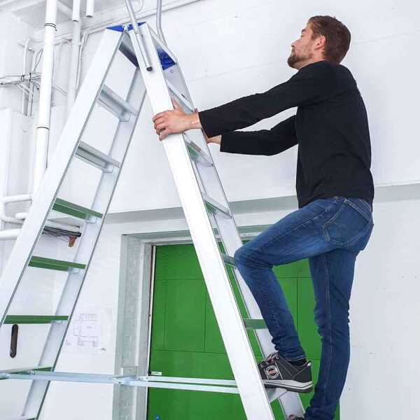 BigOne dubbele trapladder Atom 2x12 treden