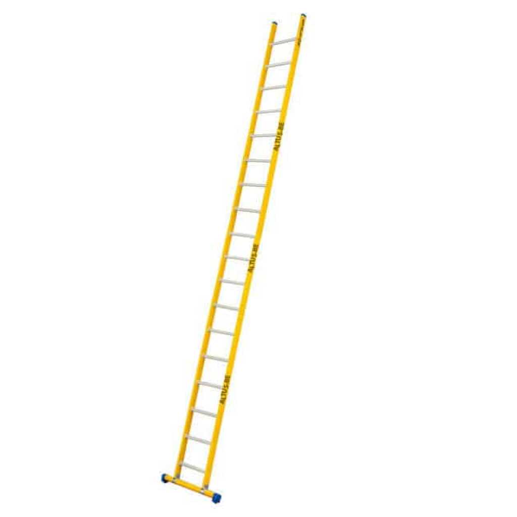 Enkel glasvezel ladder Staltor 18 alu sporten