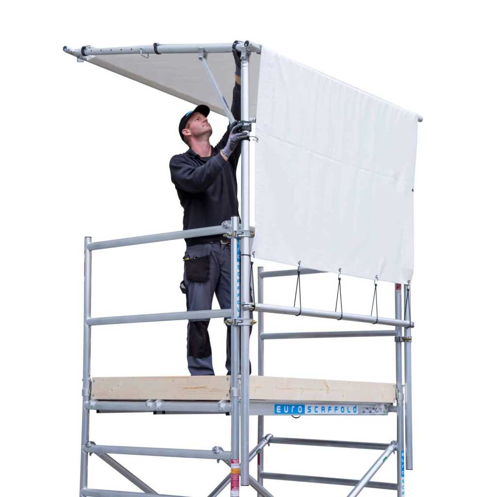 Doorwerkkap 1.90m euroscaffold_Doorwerktent_vrijstaand