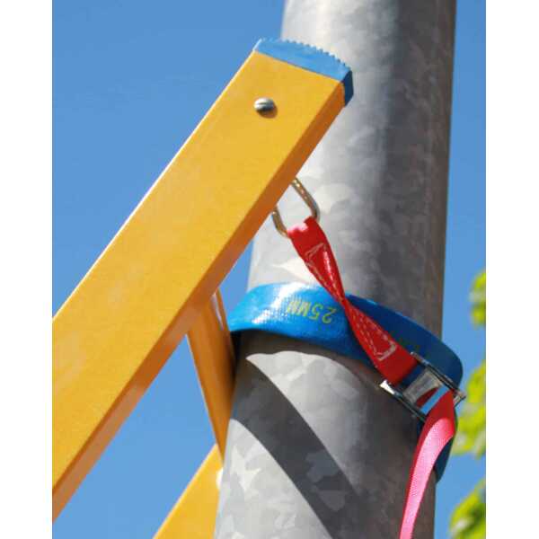 Staltor riem met aantreksluiting inclusief bevestingspunten voor glasvezel ladder