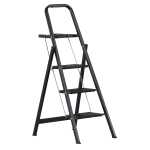 Altrex huishoudladder total black met 3 treden