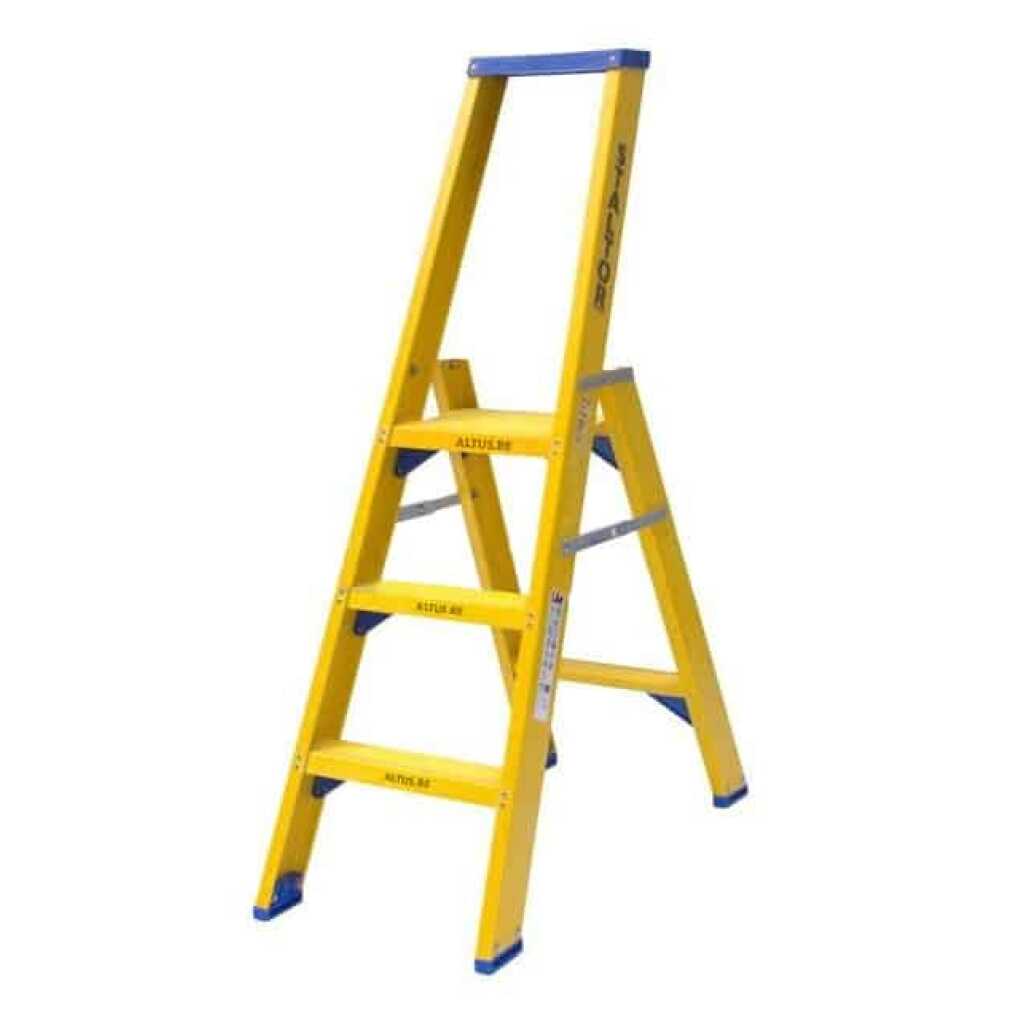 Enkele glasvezel trapladder 3 treden