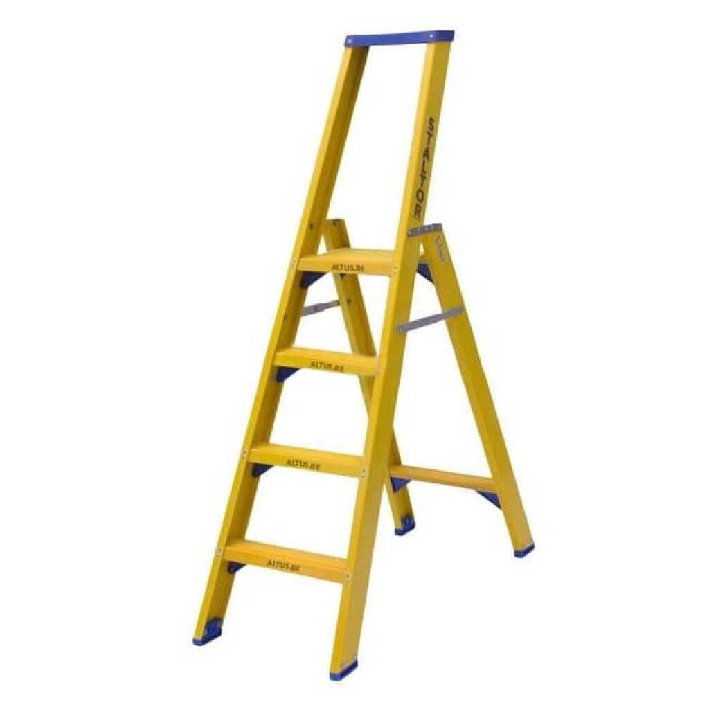 Enkele glasvezel trapladder 4 treden
