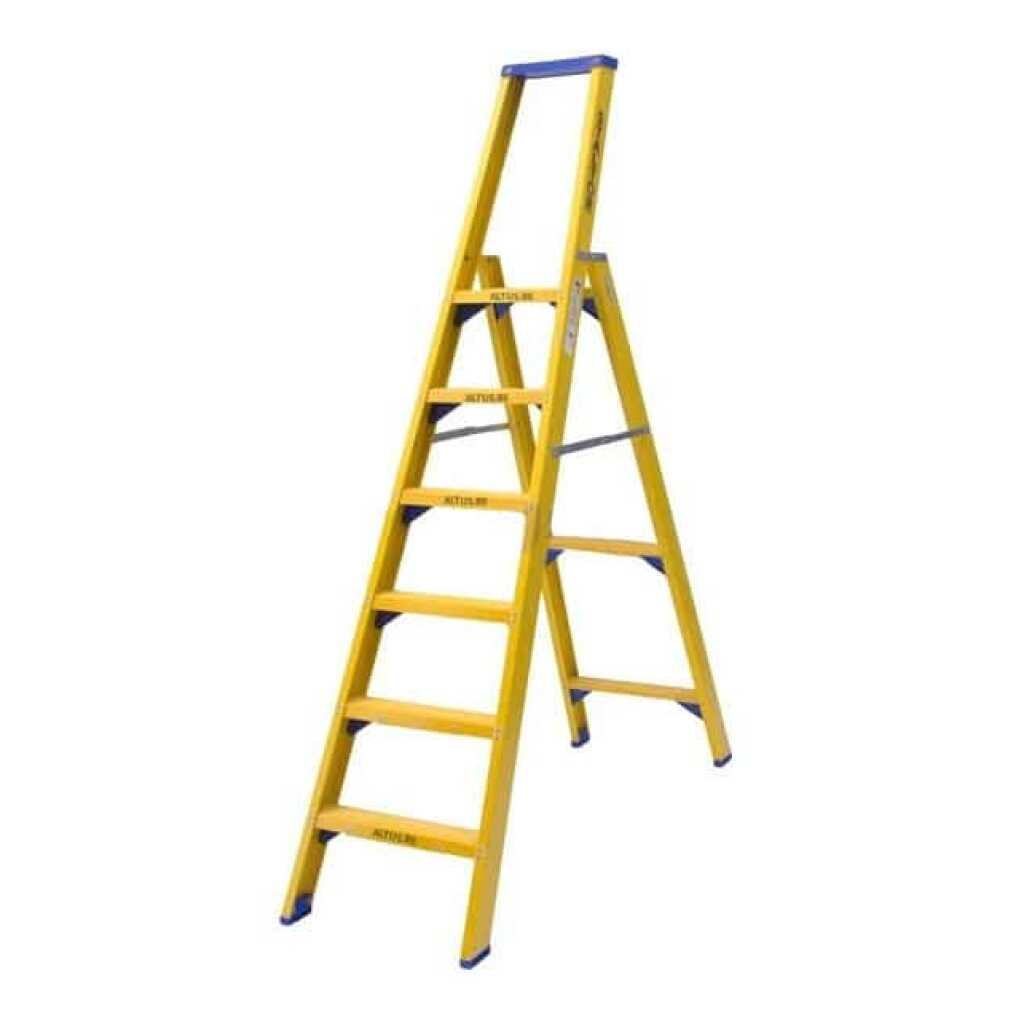 Enkele glasvezel trapladder 6 treden