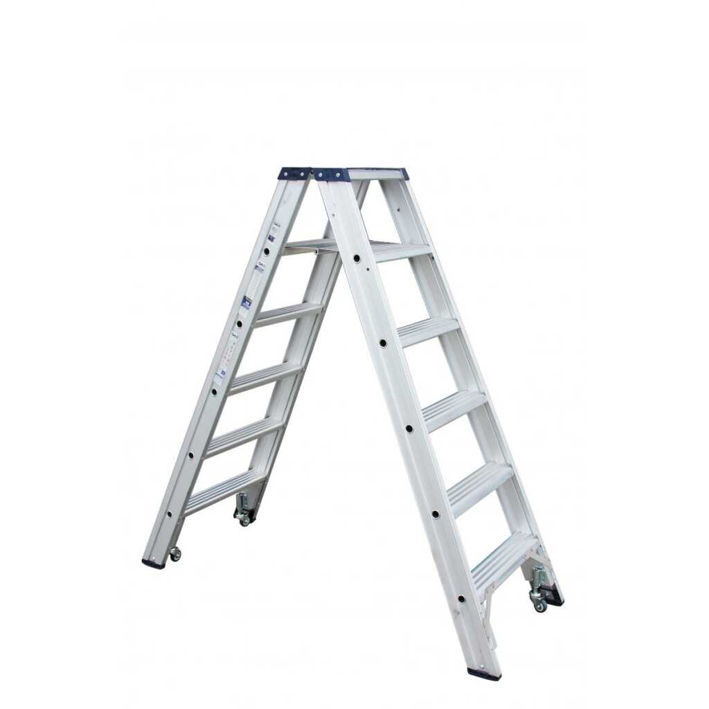 Dubbele trapladder Rollerstep ano 2x6 treden