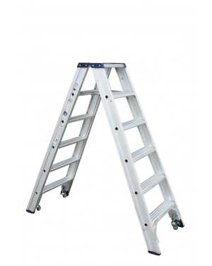 Dubbele trapladder Rollerstep ano 2x6 treden