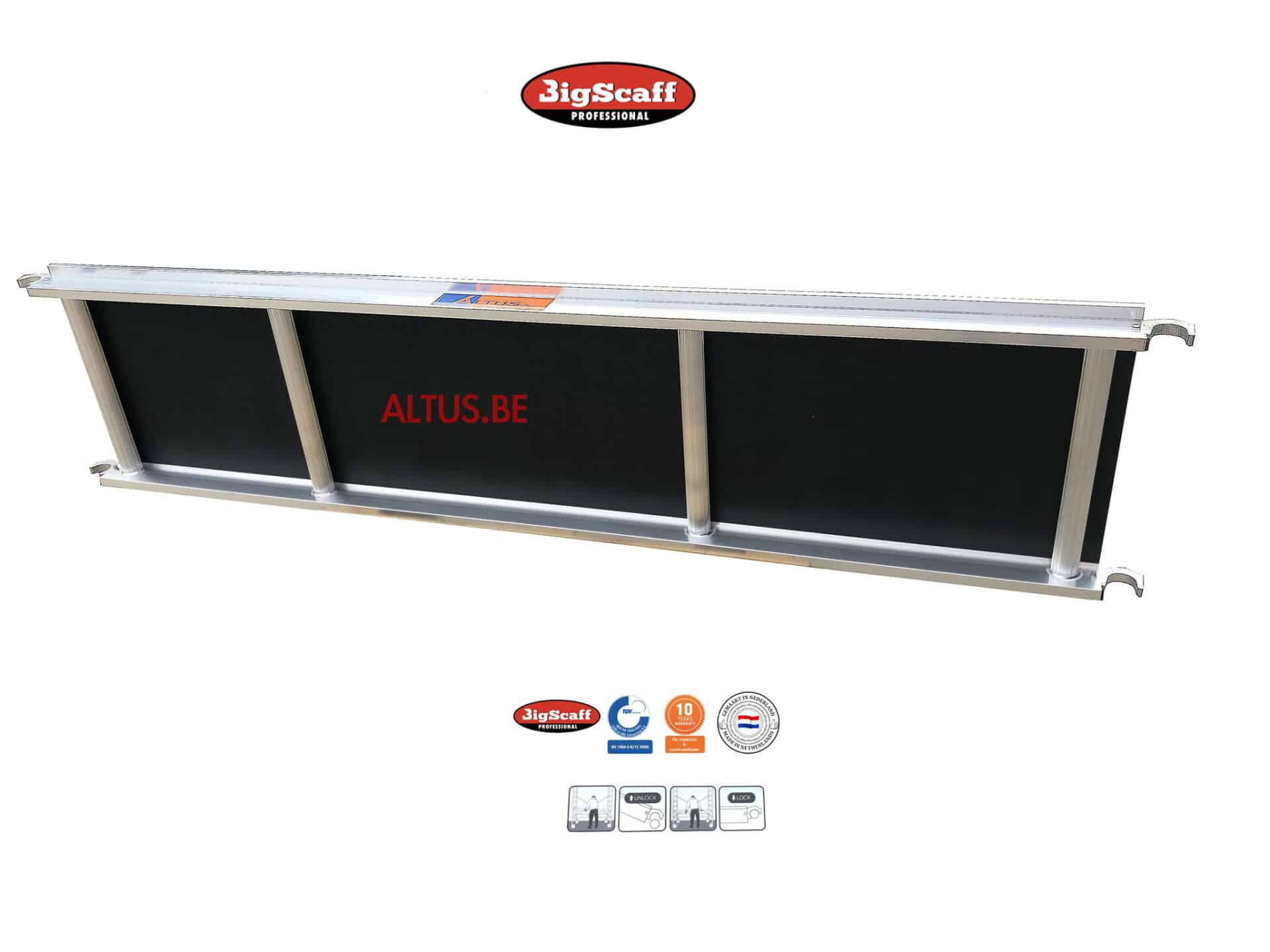 RS60 platform 2.45 zonder luik - Hout